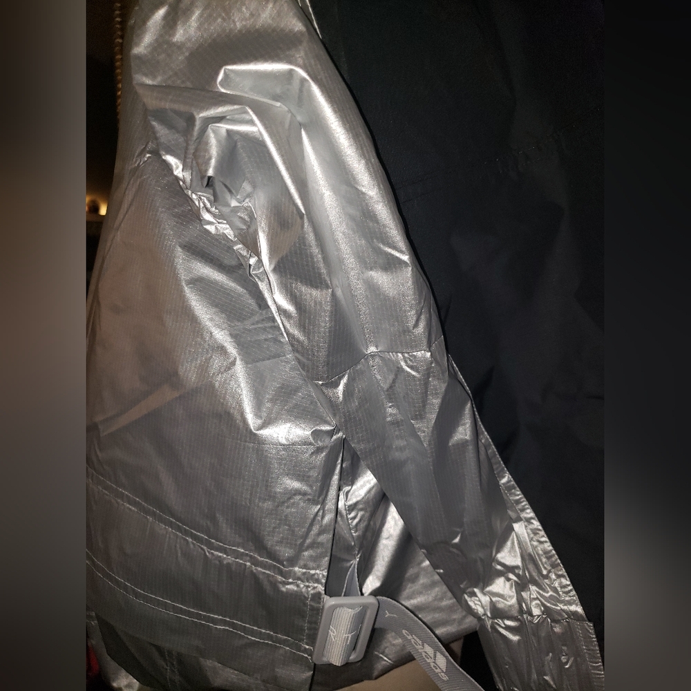 Adidas Stella McCartney black Silver windbreaker reflective Jacket - Picture 7 of 16